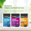 combo-deportivo Combo para deportistas con suplementos isotónico natural y maltodextrina en envases de 50 y 100 gramos