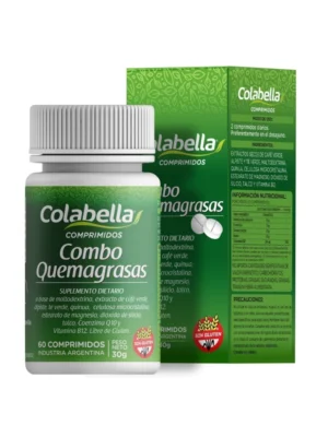 Pack x15 Combo Quemagrasas 60 comprimidos frasco 30 gr